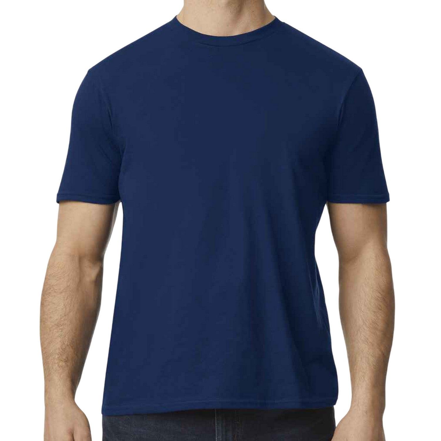 Navy - Front - Gildan Unisex Adult Softstyle EZ T-Shirt