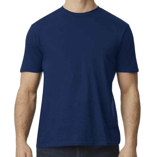 Navy - Front - Gildan Unisex Adult Softstyle EZ T-Shirt