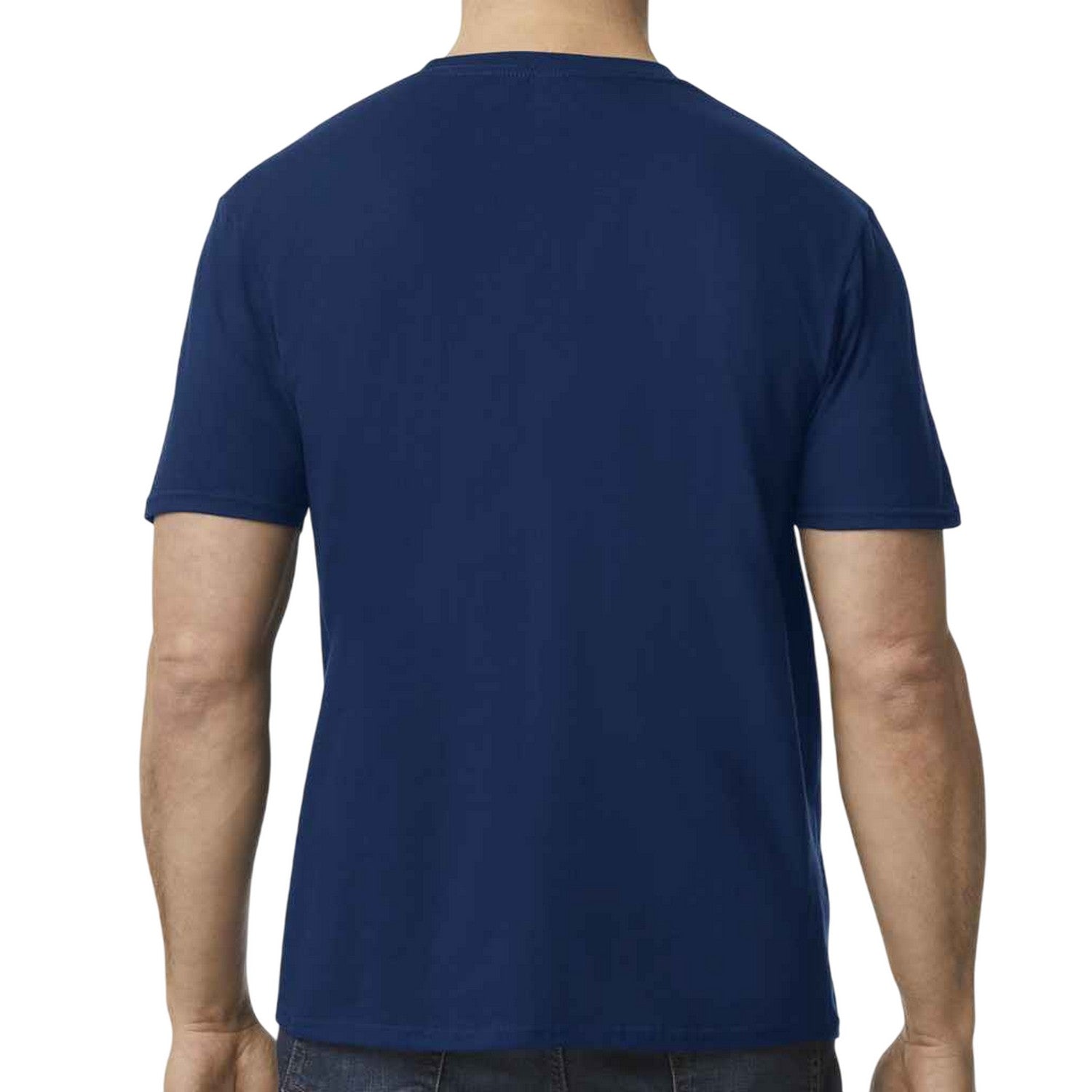 Navy - Back - Gildan Unisex Adult Softstyle EZ T-Shirt