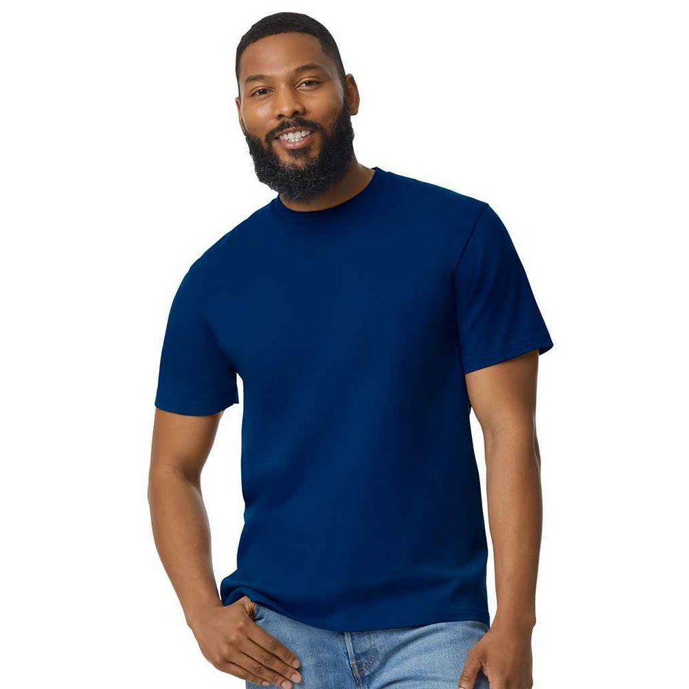 Navy - Front - Gildan Unisex Adult Cotton Lightweight T-Shirt