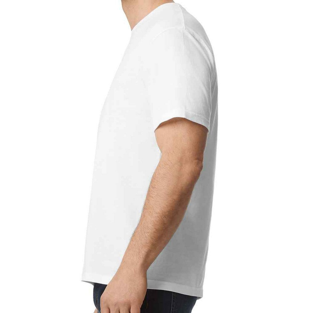 White - Side - Gildan Unisex Adult Cotton Lightweight T-Shirt