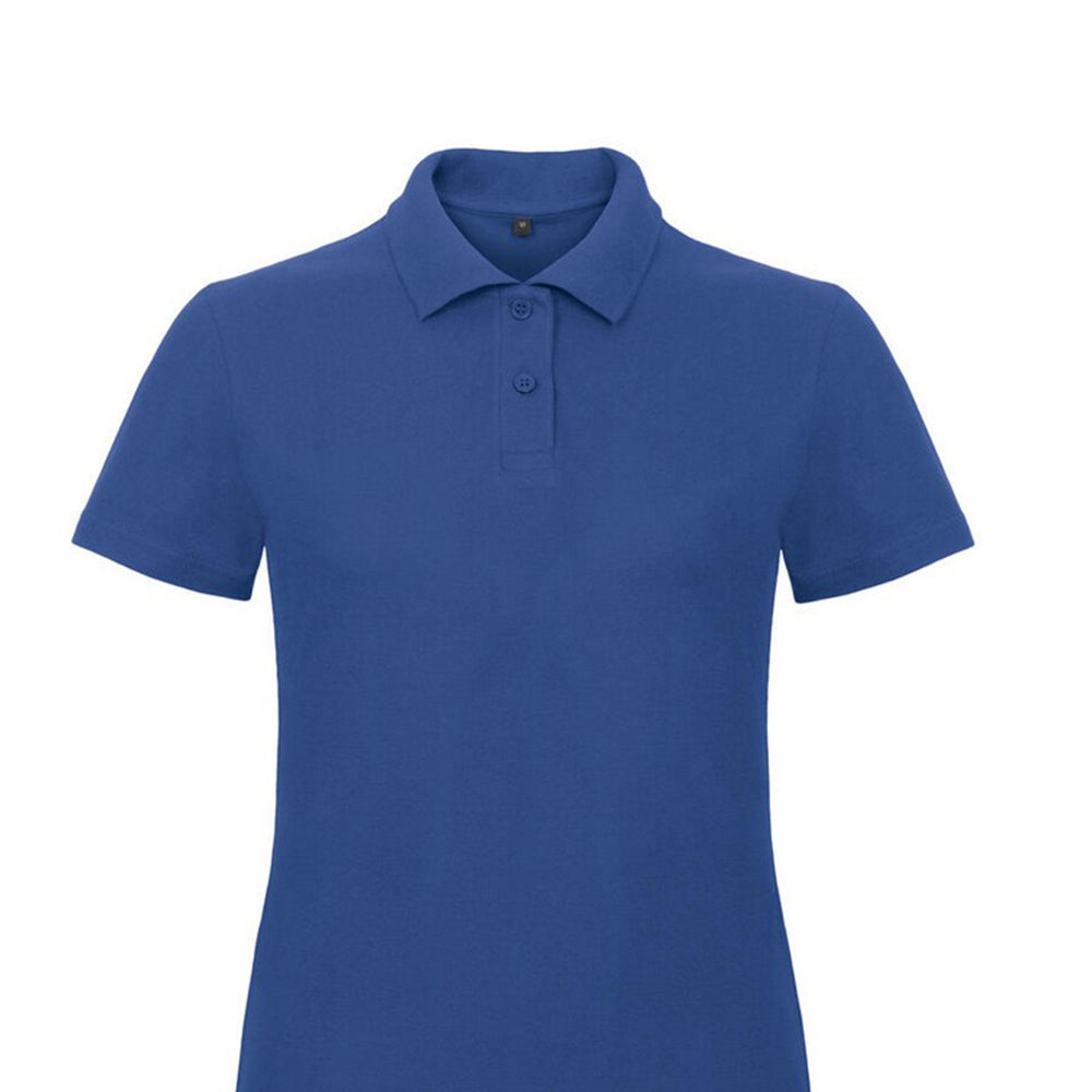 Royal Blue - Back - B&C Womens-Ladies ID.001 Pique Polo Shirt