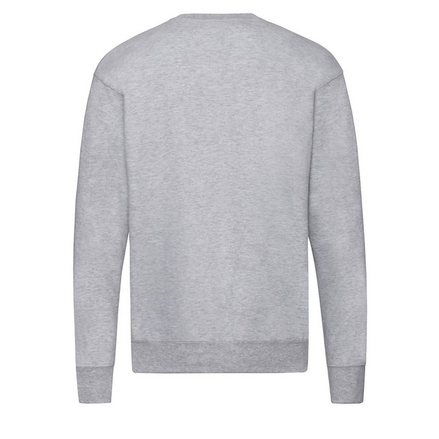 Heather Grey - Back - Fruit of the Loom Mens Lightweight Set-in Sweatshirt