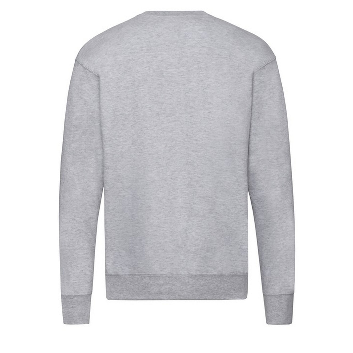Heather Grey - Back - Fruit of the Loom Mens Lightweight Set-in Sweatshirt