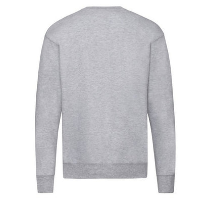 Heather Grey - Back - Fruit of the Loom Mens Lightweight Set-in Sweatshirt