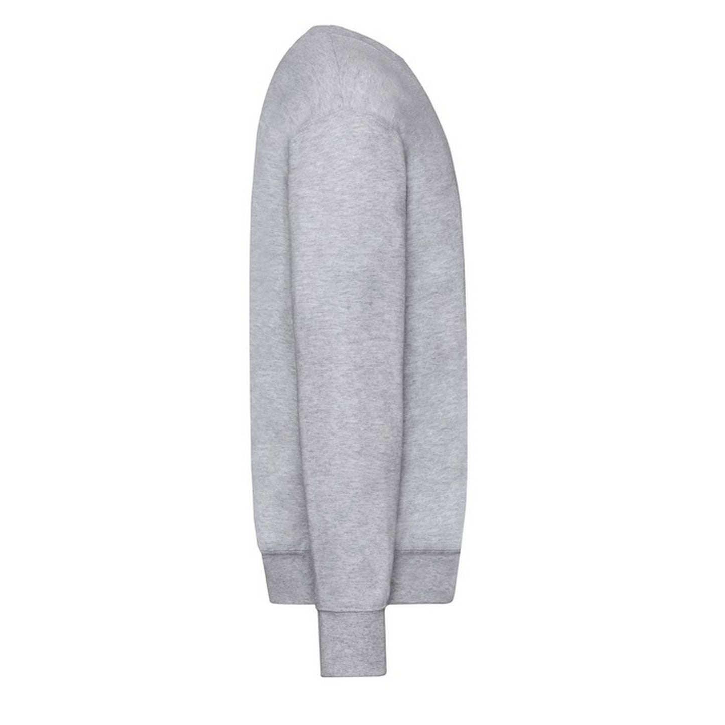 Heather Grey - Side - Fruit of the Loom Mens Lightweight Set-in Sweatshirt