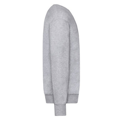 Heather Grey - Side - Fruit of the Loom Mens Lightweight Set-in Sweatshirt