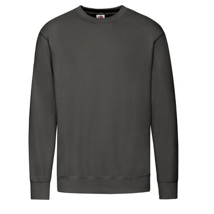 Light Graphite - Front - Fruit of the Loom Mens Lightweight Set-in Sweatshirt