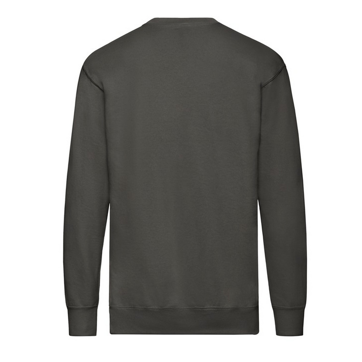 Light Graphite - Back - Fruit of the Loom Mens Lightweight Set-in Sweatshirt