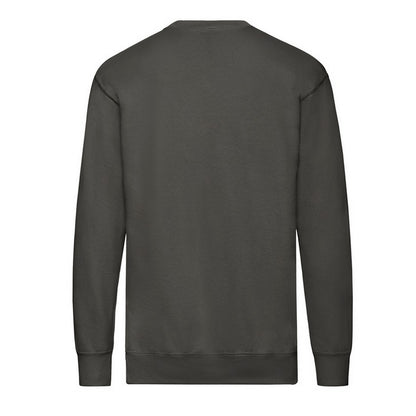 Light Graphite - Back - Fruit of the Loom Mens Lightweight Set-in Sweatshirt