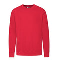 Red - Front - Fruit of the Loom Mens Lightweight Set-in Sweatshirt
