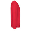 Red - Side - Fruit of the Loom Mens Lightweight Set-in Sweatshirt