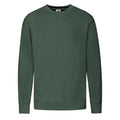 Bottle Green - Front - Fruit of the Loom Mens Lightweight Set-in Sweatshirt