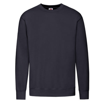Deep Navy - Front - Fruit of the Loom Mens Lightweight Set-in Sweatshirt
