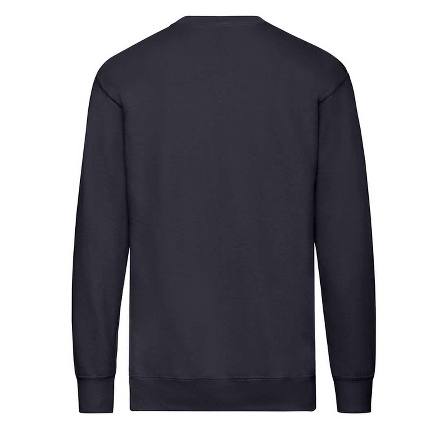 Deep Navy - Back - Fruit of the Loom Mens Lightweight Set-in Sweatshirt