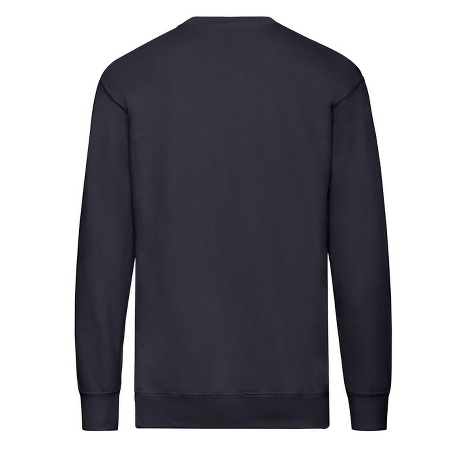 Deep Navy - Back - Fruit of the Loom Mens Lightweight Set-in Sweatshirt