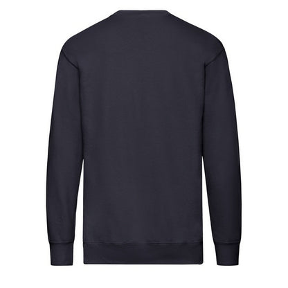 Deep Navy - Back - Fruit of the Loom Mens Lightweight Set-in Sweatshirt