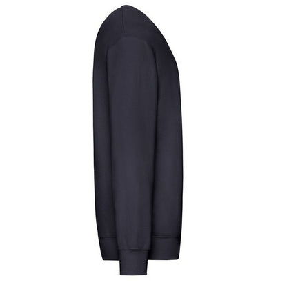 Deep Navy - Side - Fruit of the Loom Mens Lightweight Set-in Sweatshirt
