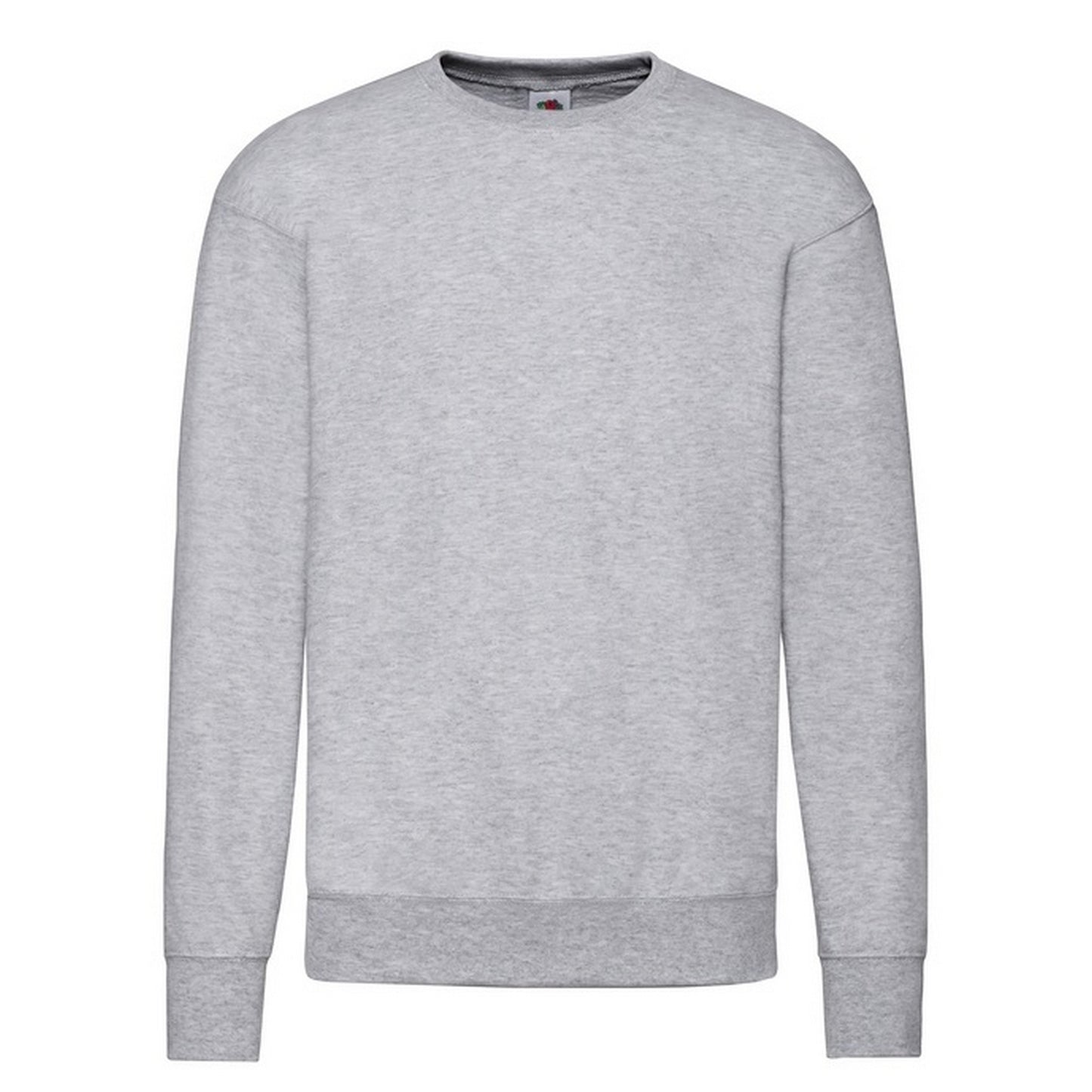 Heather Grey - Front - Fruit of the Loom Mens Lightweight Set-in Sweatshirt