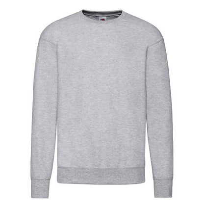 Heather Grey - Front - Fruit of the Loom Mens Lightweight Set-in Sweatshirt