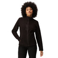 Black - Side - Regatta Professional Womens-Ladies Recycled Full Zip Fleece Jacket