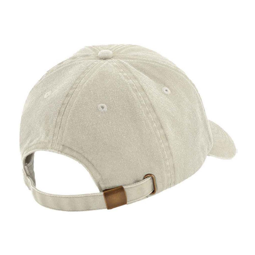 Sand - Back - Beechfield Vintage Low Profile Baseball Cap