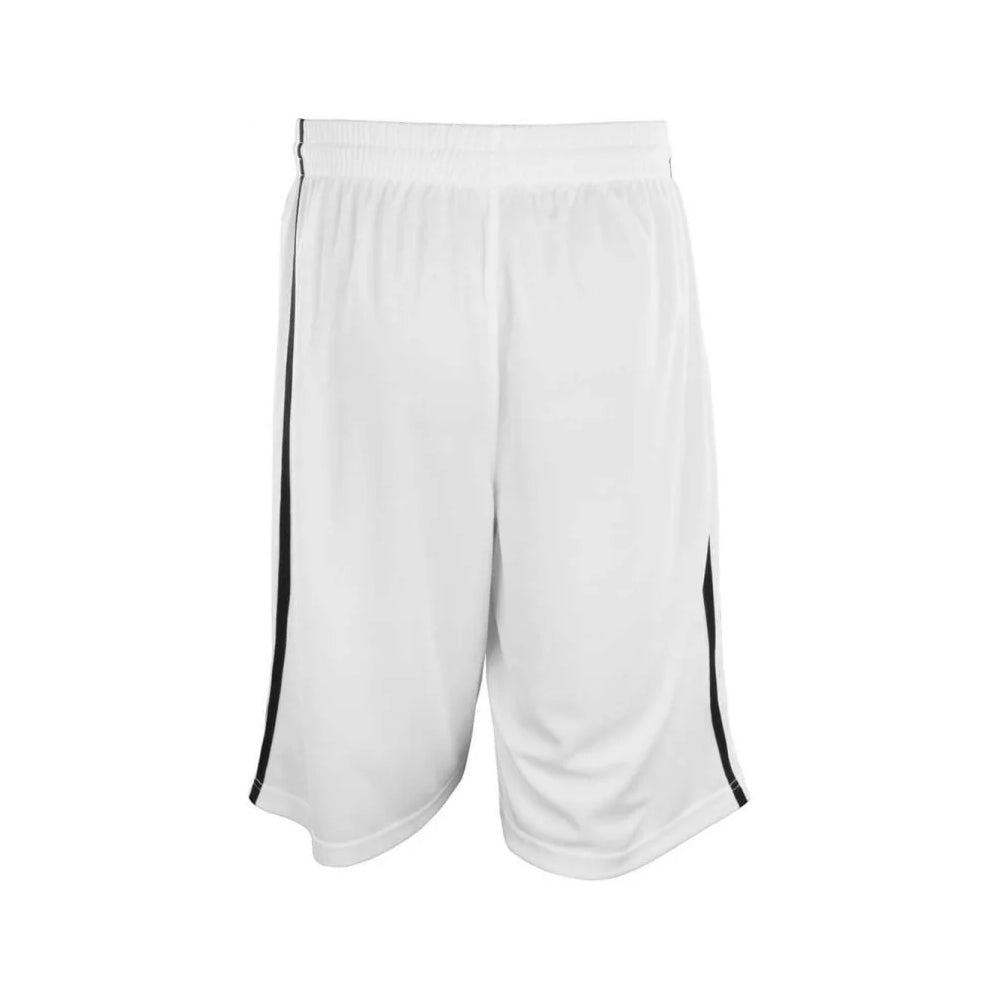 White-Black - Back - Spiro Mens Quick Dry Basketball Shorts