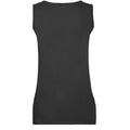 Black - Back - Fruit of the Loom Womens-Ladies Valueweight Vest Top