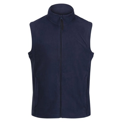 Dark Navy - Front - Regatta Mens Microfleece Gilet