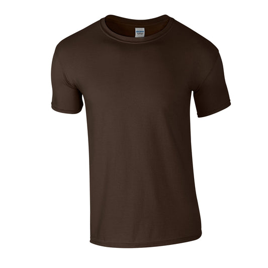 Dark Chocolate - Front - Gildan Unisex Adult Softstyle T-Shirt