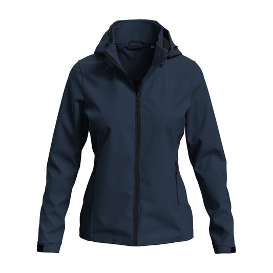 Midnight Blue - Front - Stedman Womens-Ladies Lux Soft Shell Jacket