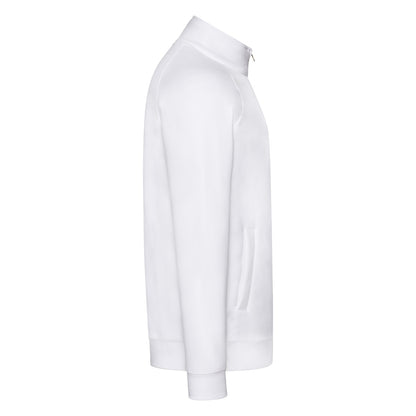 White - Side - Fruit of the Loom Mens Premium Sweat Jacket