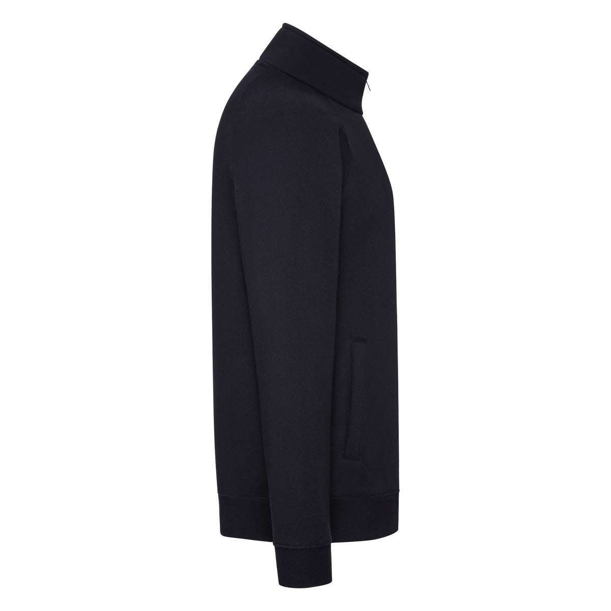 Deep Navy - Side - Fruit of the Loom Mens Premium Sweat Jacket