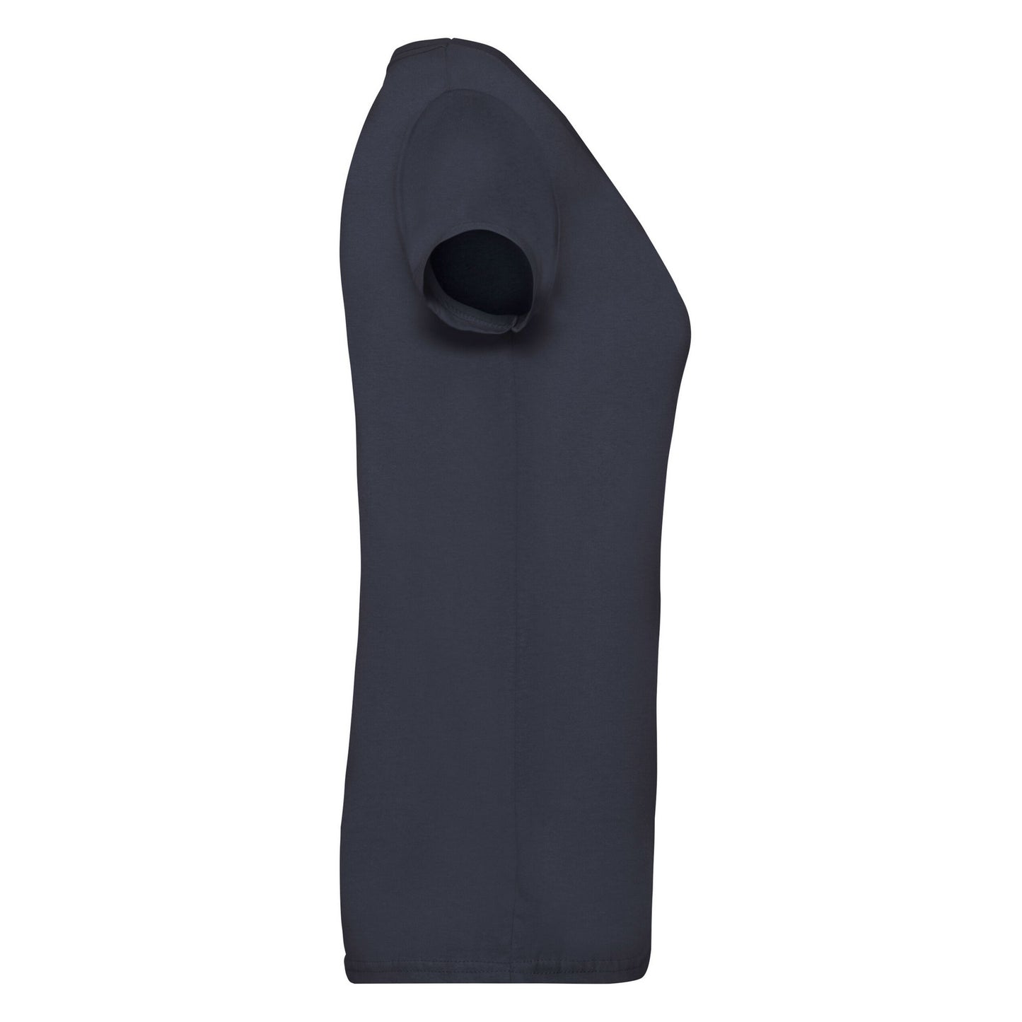 Deep Navy - Side - Fruit of the Loom Womens-Ladies Valueweight V Neck T-Shirt