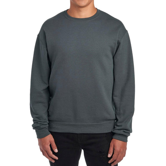 Charcoal Grey - Front - Jerzees Colours Unisex Adult Nublend Sweatshirt
