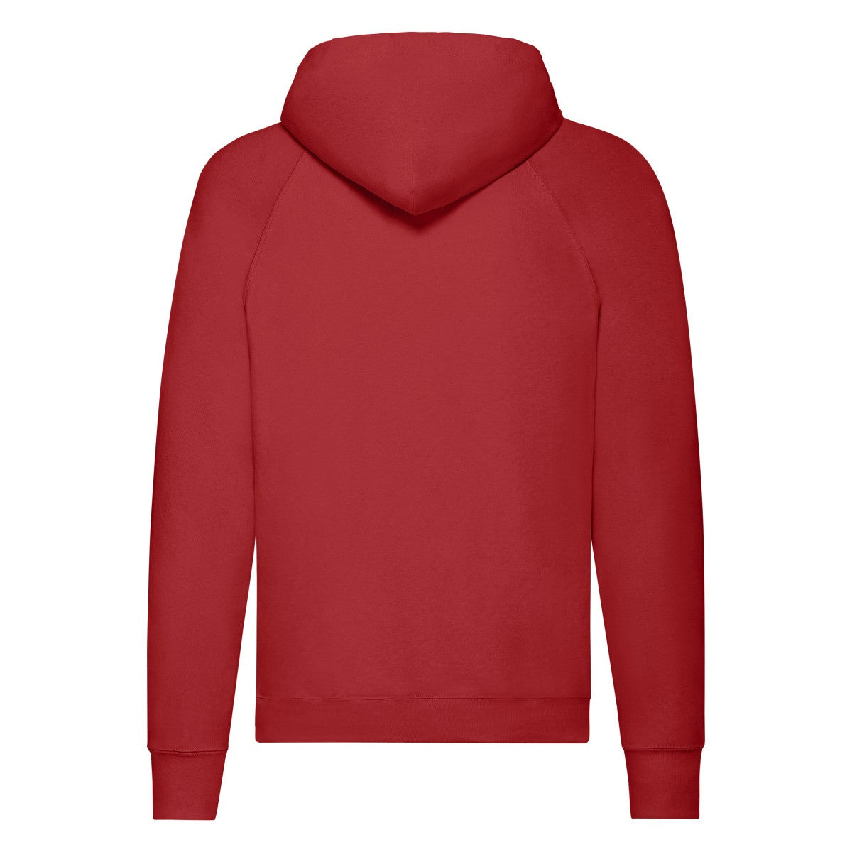 Red - Back - Fruit of the Loom Mens Lightweight Pullover Hoodie