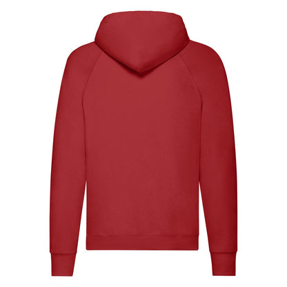 Red - Back - Fruit of the Loom Mens Lightweight Pullover Hoodie