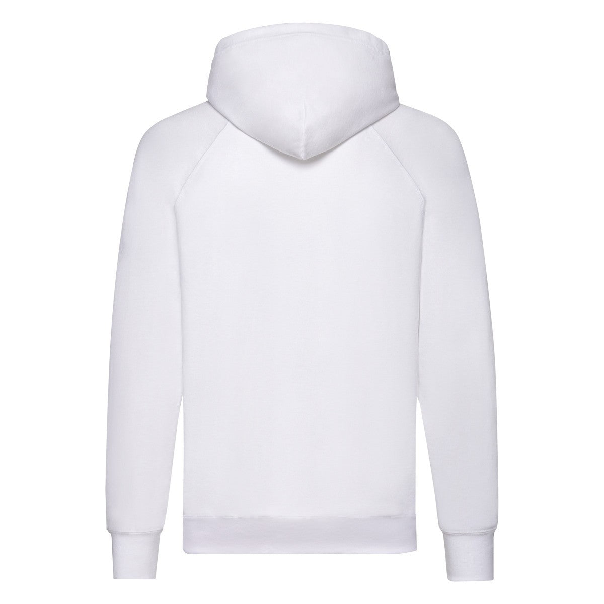 White - Back - Fruit of the Loom Mens Lightweight Pullover Hoodie
