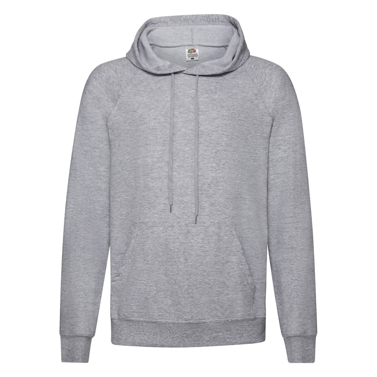 Heather Grey - Front - Fruit of the Loom Mens Lightweight Pullover Hoodie
