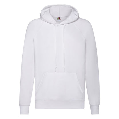 White - Front - Fruit of the Loom Mens Lightweight Pullover Hoodie