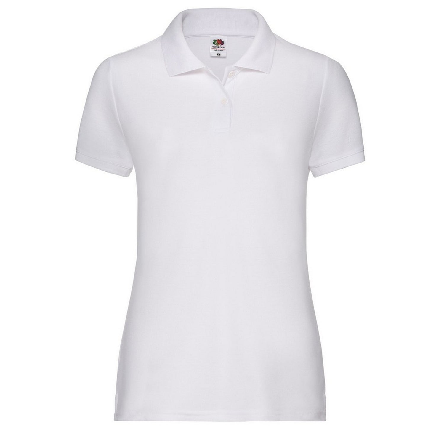 White - Front - Fruit of the Loom Womens-Ladies 65-35 Polo Shirt