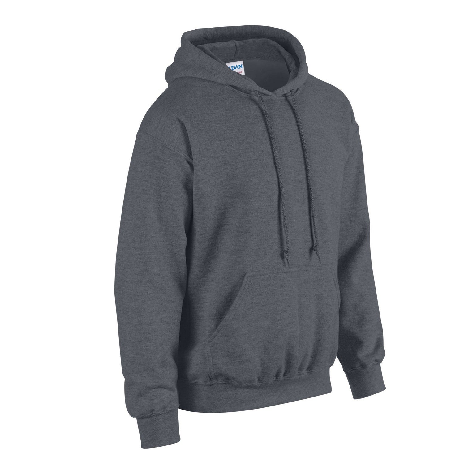 Dark Heather - Side - Gildan Mens Heavy Blend Hoodie