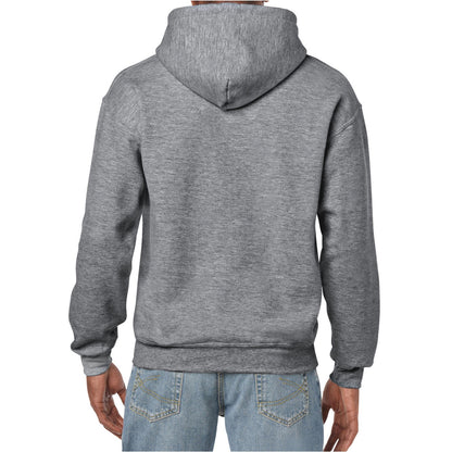 Graphite Heather - Back - Gildan Mens Heavy Blend Hoodie