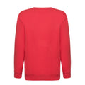 Red - Back - Fruit of the Loom Childrens-Kids Premium Set-in Sweatshirt