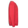 Red - Side - Fruit of the Loom Childrens-Kids Premium Set-in Sweatshirt