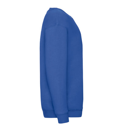 Royal Blue - Side - Fruit of the Loom Childrens-Kids Premium Set-in Sweatshirt
