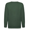 Bottle Green - Back - Fruit of the Loom Childrens-Kids Premium Set-in Sweatshirt