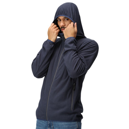 Navy-Seal Grey - Side - Regatta Mens Navigate Full Zip Fleece Jacket