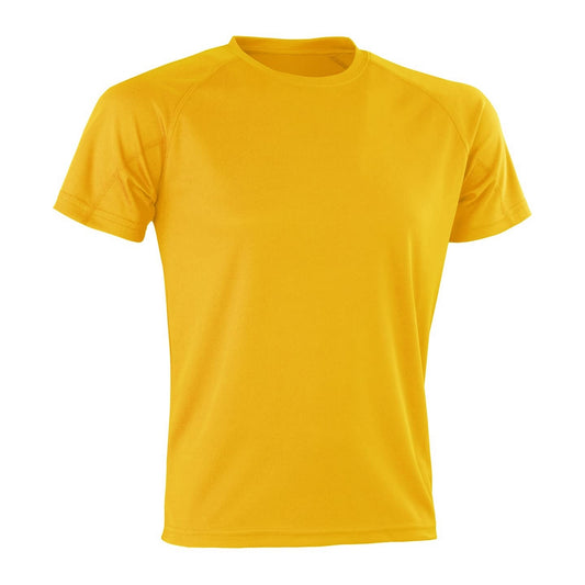 Gold - Front - Spiro Unisex Adult AirCool T-Shirt