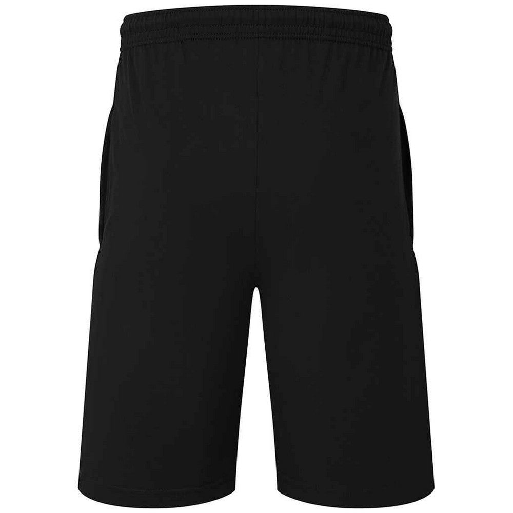 Black - Back - Fruit of the Loom Mens Iconic 195 Jersey Shorts
